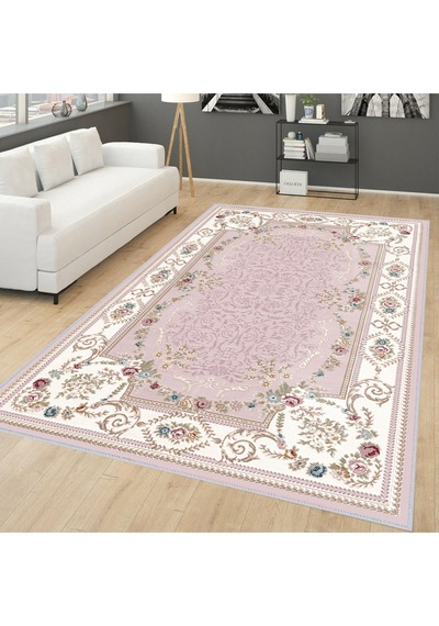 Rovigo Home Dijital Baskı Yıkanabilir Kaymaz Taban Salon Halısı RVG0273 Çok Renkli