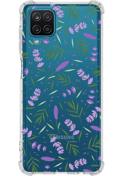 Prinrify Samsung Galaxy M32 Uyumlu Water Color 3 Baskılı Şeffaf Köşe Korumalı Antişok Kılıf