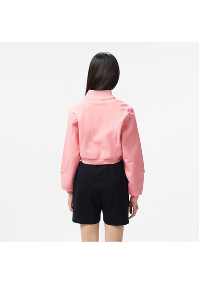 Unıted4 Örme Crop Kadın Pembe Sweatshirt Cuko 2800236