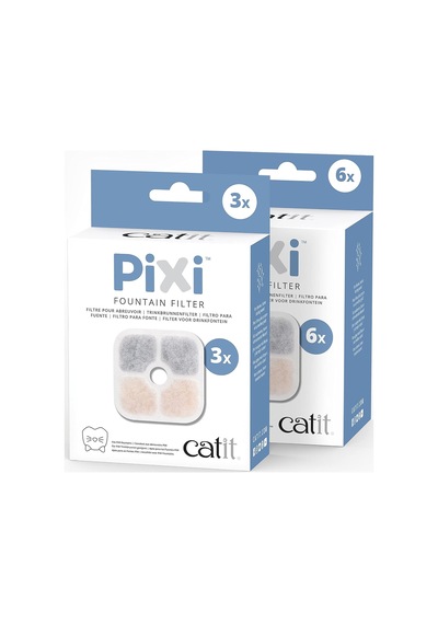 Lexroo 43722 Pixi Yedek Filtre, Pixi Su Çeşmesi İçin İçme Çeşmesi Filtresi, 6'lı Paket