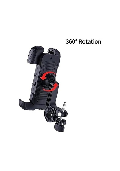 Ht-171 Bisiklet Telefon Tutucu Gidon Tipi Motosiklet Telefon Tutucu 360 Dönebilir Darbe Emici Tutacak