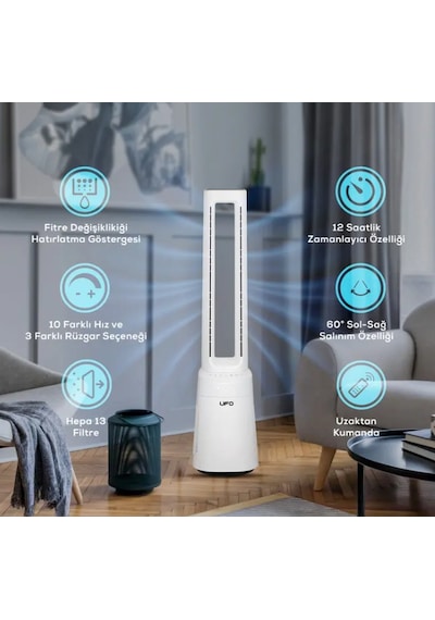 Ufo ATH-20 Kanatsız Fan Ve Hava Temizleyici