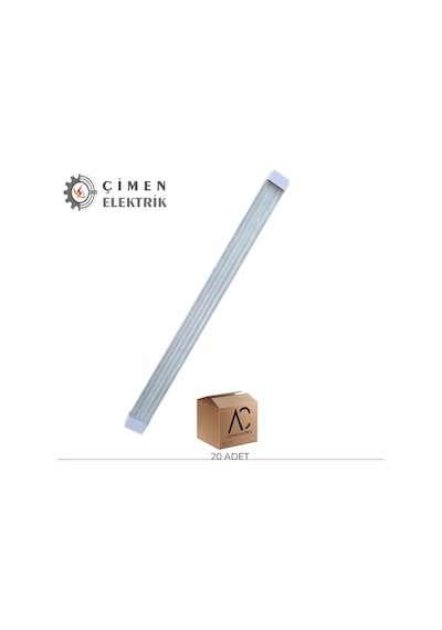 20 Adet Ac 3630 Kristal 80w Led Band Armatür 6400k Beyaz Işık Beyaz
