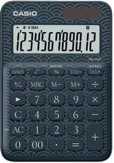 Casio Ms-20uc-jbu 12 Hane Lacivert Desenli Masa Üstü Hesap Makinesi Diğer