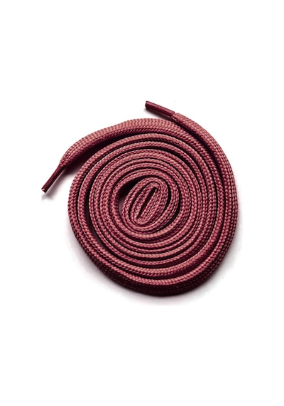 Bordo 1 Cm Kalınlığında 1 Çift Yassı Spor Ayakkabı Bağcığı Bordo