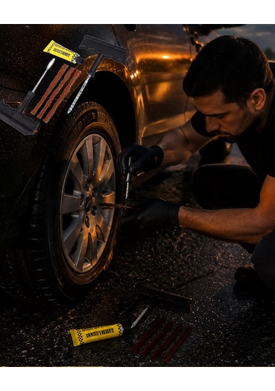 Her Araçta Olması Gereken Pratik Ve Güçlü Lastik Tamir Kiti Standart