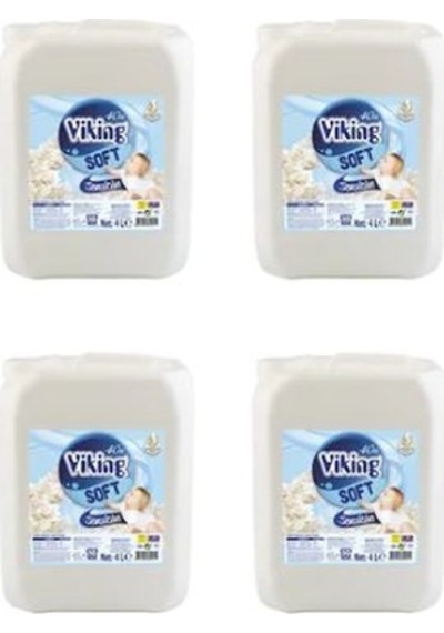 Viking Soft Çamaşır Yumuşatıcısı Sensitive 4 x 4 L