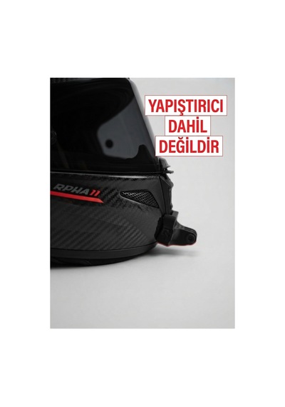Hjc Rpha 11 Uyumlu Aksiyon Kamera Aparatı - Kask Çene Bağlantı Aparatı Siyah