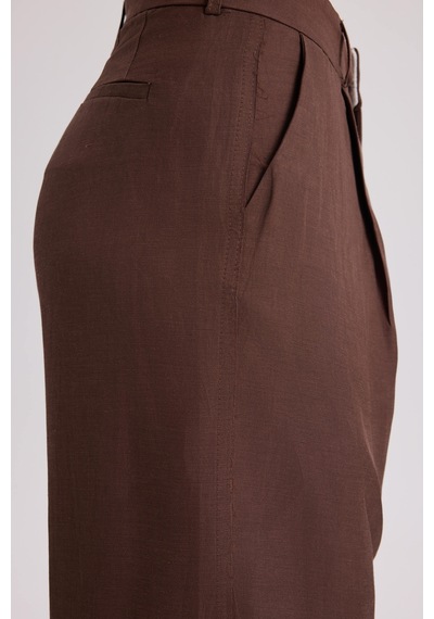 Mai Collection Mai Studios Co. Nagmetah Sırt Pencereli Yelek Pantolon Takım - Kahve Kahve