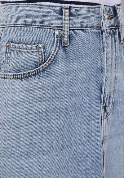 Colin's Colins Slim Fit Düz Fermuarlı Kadın Açik Mavi Etek Cl1075465 Q1.v1 Dn44404 Denim