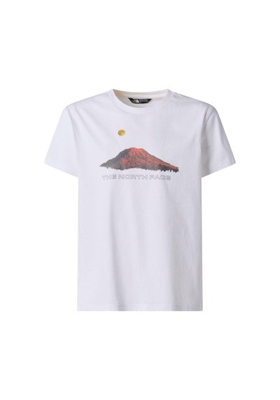 The North Face B Mountaın Nıght Relaxed Ss Tee Genç Tişört Nf0a8g1ufn41 Beyaz