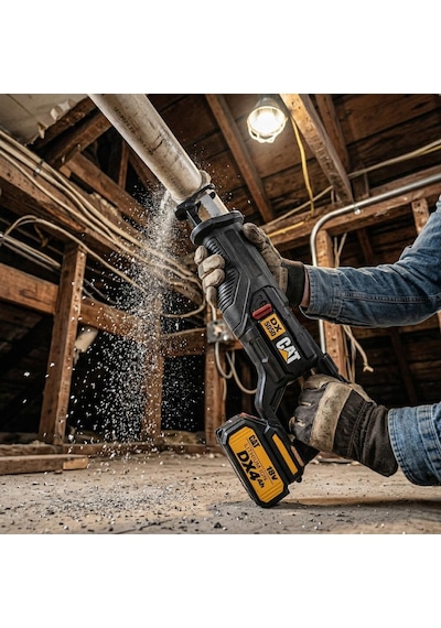 Cat DX5050B 18V Kömürsüz Profesyonel Tilki Kuyruğu Testere Akü Dahil Değildir