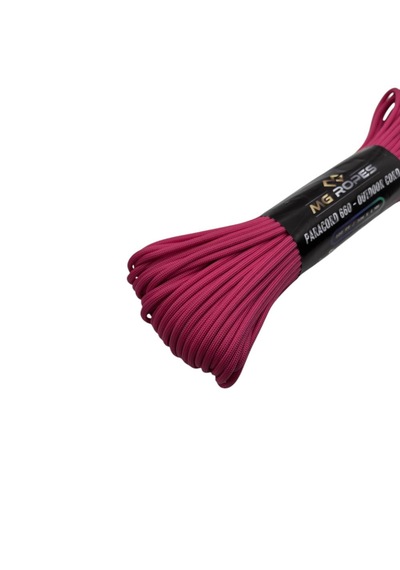 Polyester Paracord İp 660 Lb 4 Mm Fuşya 30 Metre