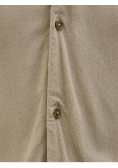 Jack & Jones Erkek Kısa Kollu Gömlek - Jeff - 12268443 Coriander Çok Renkli