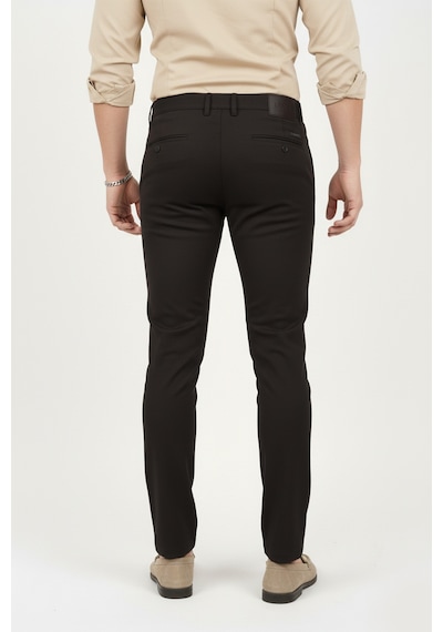 Deepsea Erkek Kahve Modern Fit Likralı Kumaş Pantolon Günlük & Ofis Kullanımı 2602020 Kahverengi