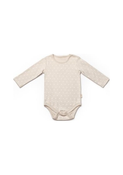 BabyCosy Organic Wear Bebek 3'lü Uzun Kollu Body %100 Organic Pamuk, Yenidoğan Serisi -csy8124 Ekru