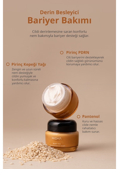 Midha Brown Rice Intensive Barrier Cream 50 ML