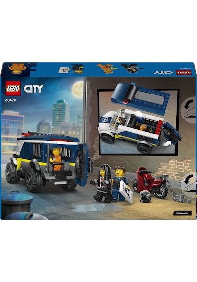 LEGO® City Polis Mahkum Nakliye Aracı 60479 - 6 Yaş ve Üzeri Çocuklar için Yaratıcı Oyuncak Yapım Seti (198 Parça)