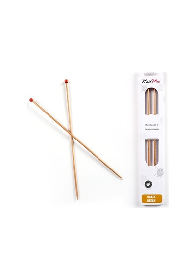 Knitpro Basix Beech Single P.n 25cm 3.75mm 35423