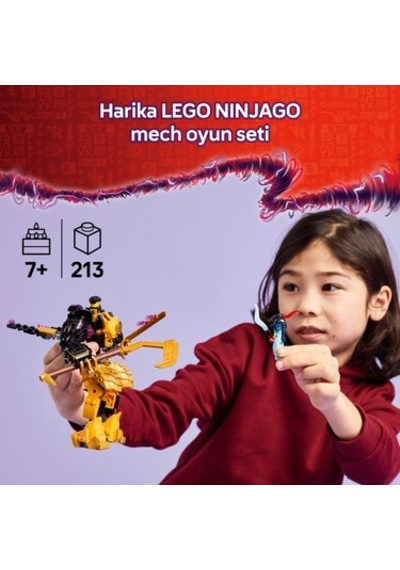 Lego 7+ Yaş Çocuklar İçin Minifigür Ve Ejderha Modeli İçeren Nınjago Seti