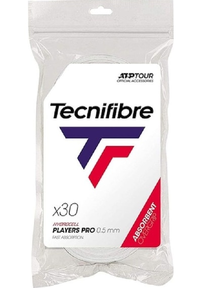 Tecnifibre Players Pro Overgrip 30'lu 0.5mm Beyaz Tenis Gribi 52atppla30 Beyaz