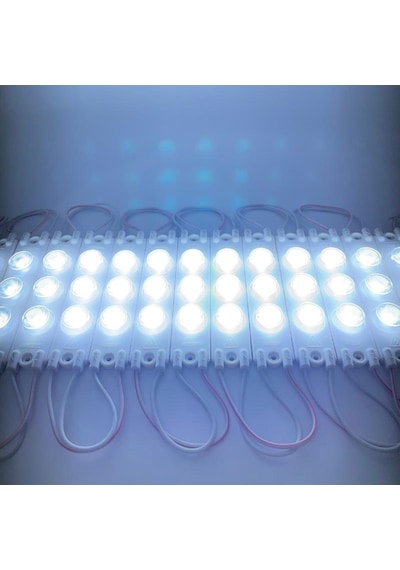 220 Volt 3 Watt 3 Lensli 3030 Modül Led Beyaz 5 Adet