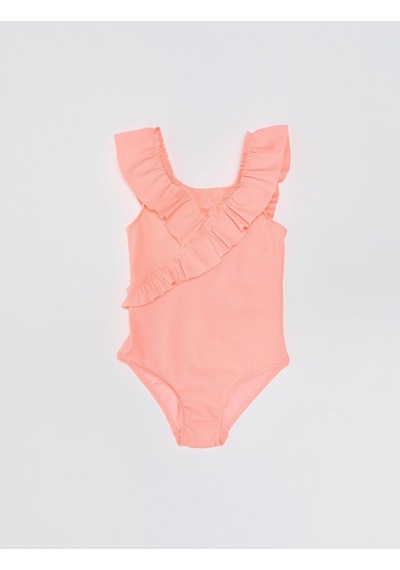 Deep Beach Fırfırlı Dokulu Kumaş Kız Çocuk Mayo Db200789cm 001