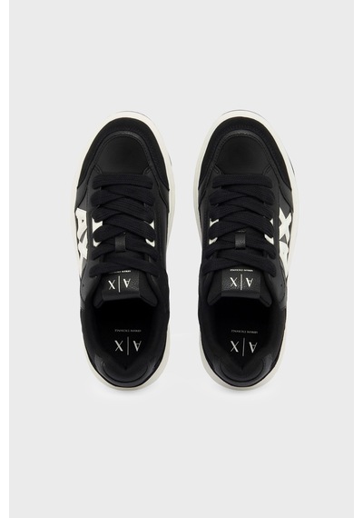 Armani Exchange Logolu Süet Detaylı Sneaker Ayakkabı Erkek Ayakkabı Xm003648 Af29508 Mc482 Siyah-beyaz SİYAH-BEYAZ Armani Exchange Logolu Süet Detaylı Sneaker Ayakkabı Erkek Ayakkabı Xm003648 Af29508 Mc482 Siyah-beyaz SİYAH-BEYAZ