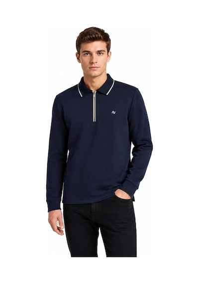 Advante Erkek Mevsimlik Spor Polo Yaka Fermuarlı Sweatshırt Bgl-st05468 Lacivert