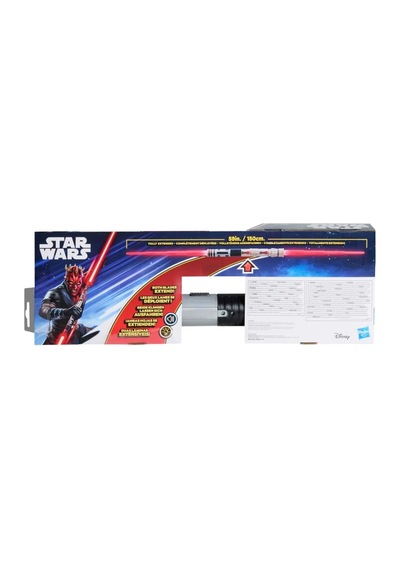 Darth Maul Elektronik Çift Bıçaklı Işın Kılını, Resmi Lisanslı Kırmızı Işın Kılıcı, Kostümleriyle Kullanın, 4 Yaş Ve Üzeri Erkek Ve Kız Çocukları İçin Oyuncaklar
