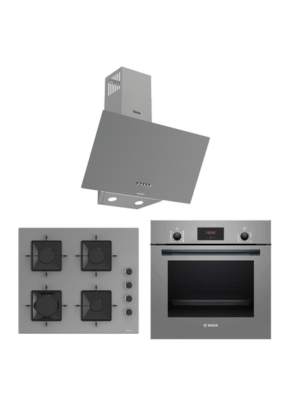 Bosch & Ferre Grigio HBF512BH1T + SS208 + D088-SA 3 Lü Ankastre Set