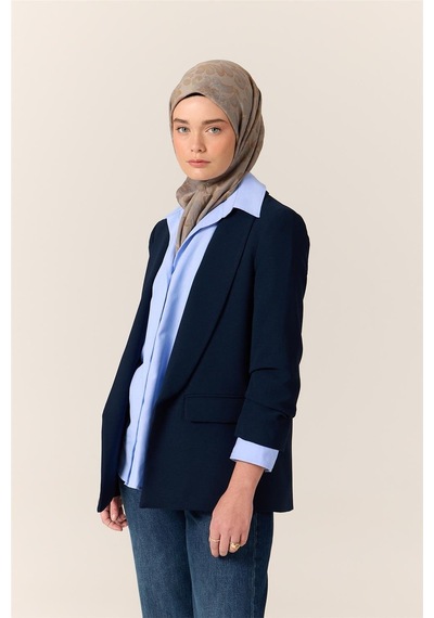 Silk Home Viskon Karışımlı Velora Eşarp Gri-bebe Mavi-yağ Yeşili Desenli Yumuşak Dokulu Tok Duruşlu 90x90 Çok Renkli