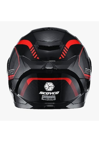 Ff871 Fire Motosiklet Kaskı Spoiler Mod Full Face Kask Çok Renkli