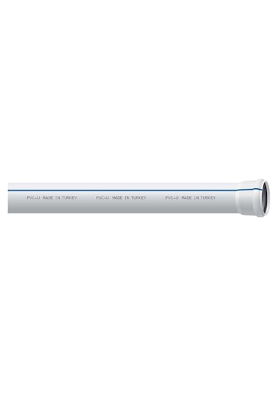 50x1000mm 2,2 Pvc Pis Su Borusu