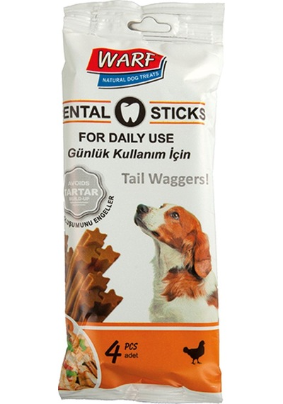 Warf Dental Tavuk Etli Köpek Ödül Çubuk 4'lü