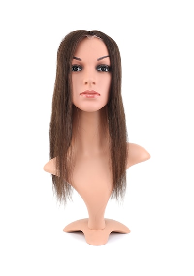 Ön Kısmı Ekstra Tül Koyu Kestane Baby Taban Tepelik - 13x14cm