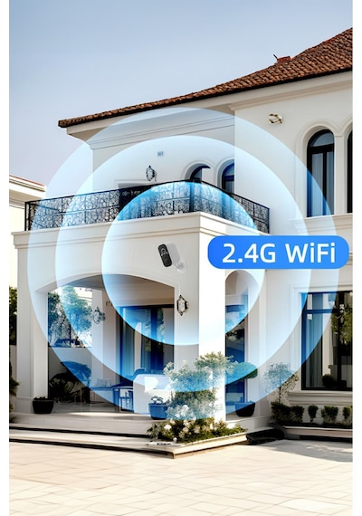 Kablosuz Güvenlik Kamerası 1080p Full Hd Wifi, Gece Görüş, İki Yönlü Ses, Ip65