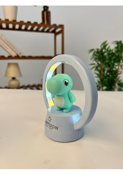 Favora Masa Üstü Dinozor Çocuk Lambası Mavi