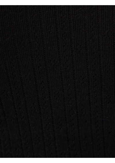 Slim Fit Kadın Tshirt U.kol Siyah