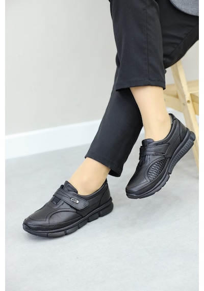 Fast Step Hakiki Deri Kadın Casual Ayakkabı 138za604 Siyah