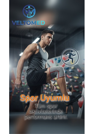Veltomed Tekli M Beden 3d Örme Sporcu Dizlik Diz Koruyucu