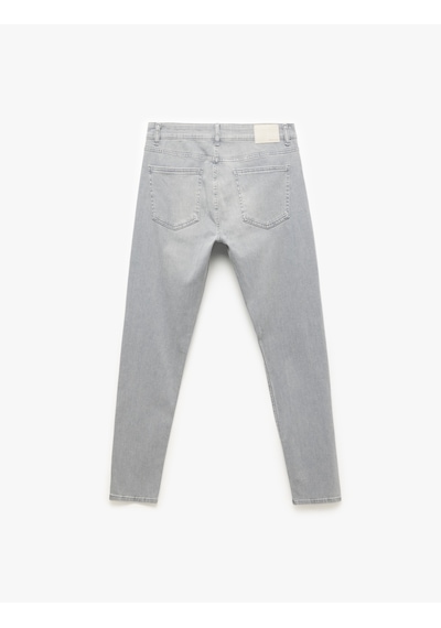 Koton Normal Bel Pamuklu Skinny Fit Jean Pantolon - Michael Jean Gri 6wam40026ıd Gri Koton Normal Bel Pamuklu Skinny Fit Jean Pantolon - Michael Jean Gri 6wam40026ıd Gri