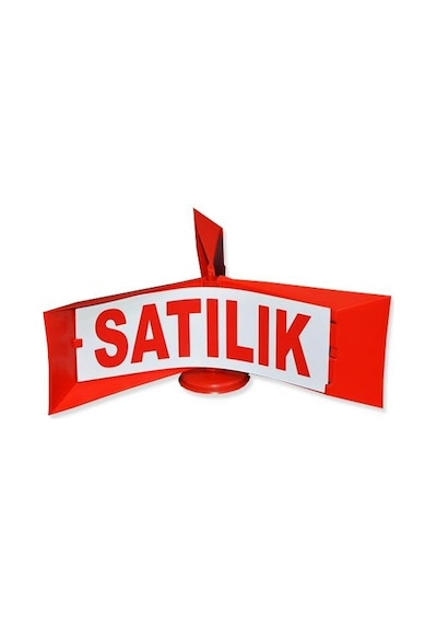 Araç Üstü Rüzgar Gülü Fırfır Tabela Satılık-Kiralık Çift Taraflı