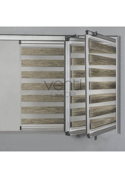 Bambu Cam Balkon Yapıştırmalı Zebra Perde