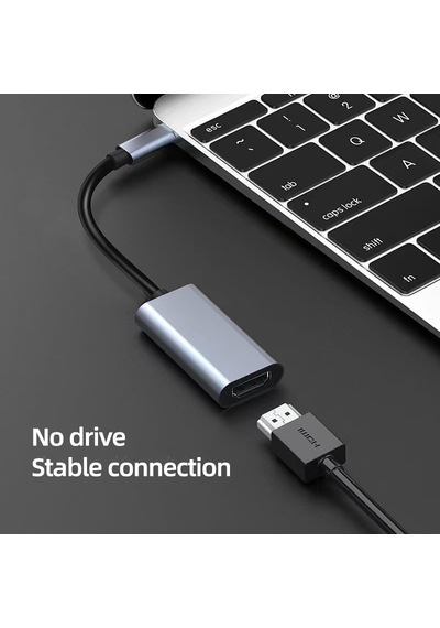 Lexroo 7015 Type C To Hdmı 4k 30hz Usb C Hdmı Kablo Tipi C Dizüstü Bilgisayarlar İçin Akıllı