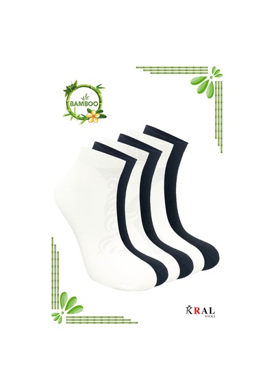 Kral Socks Kadın Bambu Çorap 6 Çift Renkli Hediye Kutulu Patik Kadın Çorap Siyah - Beyaz Kral Socks Kadın Bambu Çorap 6 Çift Renkli Hediye Kutulu Patik Kadın Çorap Siyah - Beyaz