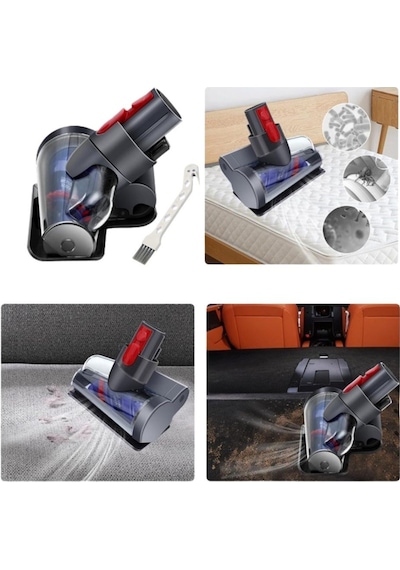 Dyson Uyumlu V10 İle Uyumlu Mini Türbin Başlık Anti-tangle & Temizleme Fırçası