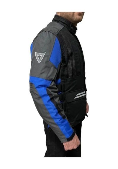 Venom Motosiklet Montu Tourex 4 Mevsim Ce Sertifikalı Long Touring Mont Siyah-mavi