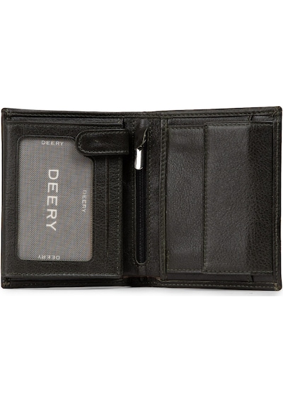 Deery Hakiki Deri Haki Dikey Erkek Cüzdanı - 01102mhakz01 Haki