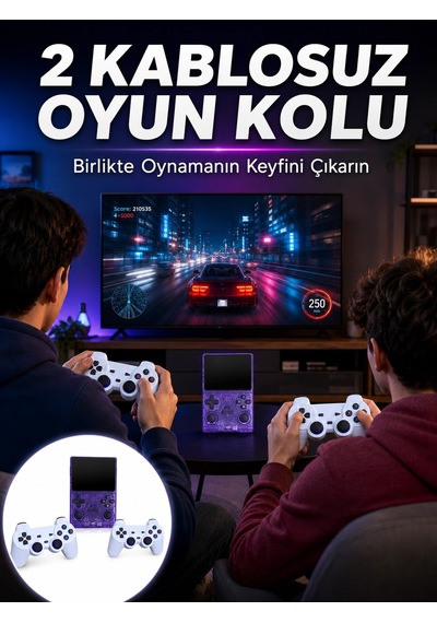 Mey İthalat Plentifulhdmı Tv Bağlantılı Kablosuz Kollu Taşınabilir Oyun Konsolu